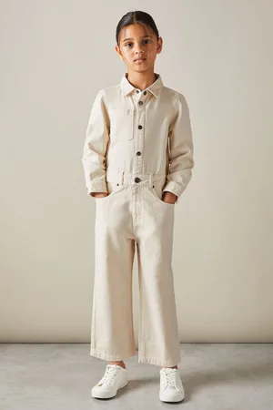 Reiss Aubrey Denim Wide Leg Jumpsuit6