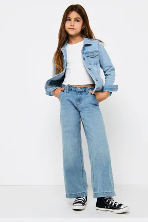 ONLY Blue Commet Wide Leg Elasticated Waist Jeans11 Jaar (146cm)