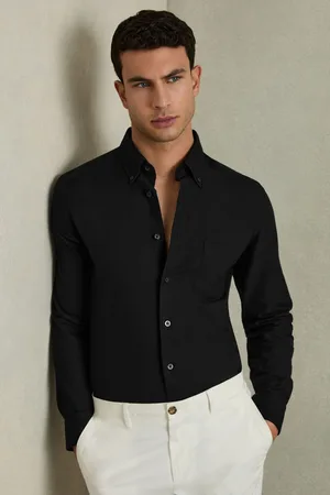 Reiss Greenwich Slim-Fit Button-Down Collar Cotton Oxford ShirtXL