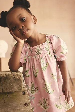 Next Cath Kidston Floral Print Puff Sleeve 100% Cotton Dress (3mths-8yrs)9