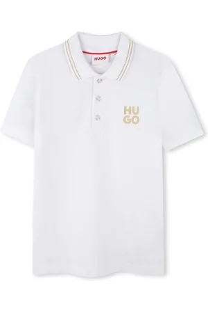 HUGO BOSS Square Chest Logo Short Sleeve Polo Shirt10 Jaar (140cm)