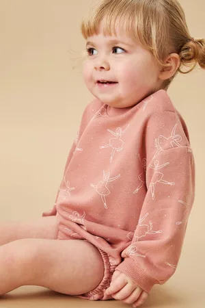 Mori Pink Ballerina Organic Cotton & Bamboo Long Sleeve Bodysuit8086cm