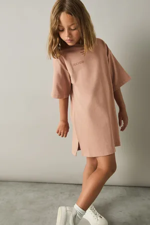 Reiss Camryn Cotton Jersey Logo-Embroidered T-Shirt Dress6