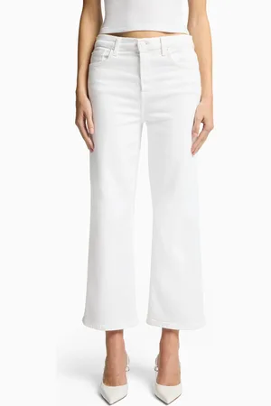 7 for all Mankind Cropped Alexa Soleil White Jeans26 R