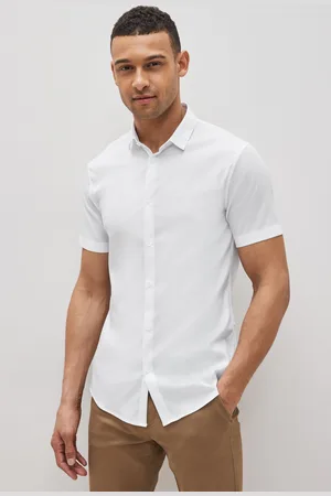 Armani Exchange Stretchoverhemd met korte mouwenXXL