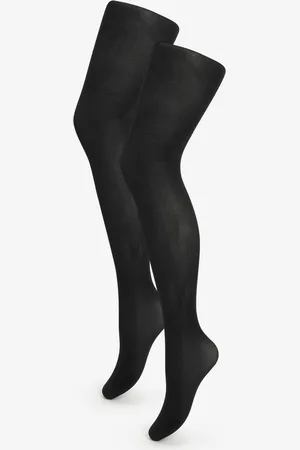 Pretty Polly 2 zwarte ondoorzichtige 120 denier panty