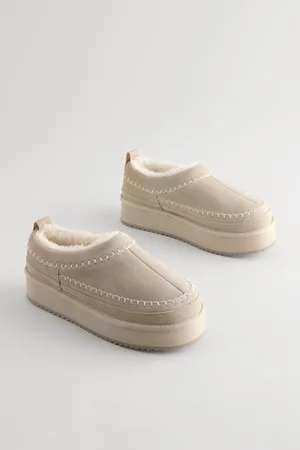 Next Forever Comfort Leather Borg Lined Slip-On ShoesEU 40 (UK 6.5)