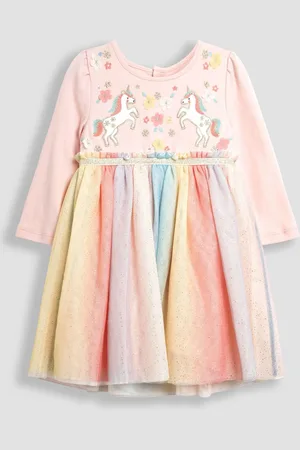 JoJo Maman Bébé Unicorn Rainbow Tulle Party Dress2