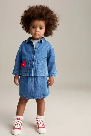 Next Denim 100% Cotton Shirt and Skirt Set (3mths-7yrs)5