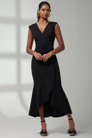 Jolie Moi Mabruka Frill Fishtail Maxi Dress42