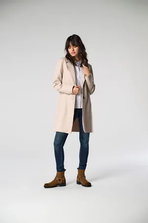 ONLY Soft Feel Mid Length Light Coat34