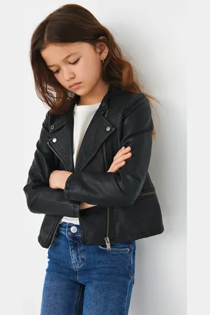 ONLY Faux Leather Biker Jacket11 Jaar (146cm)