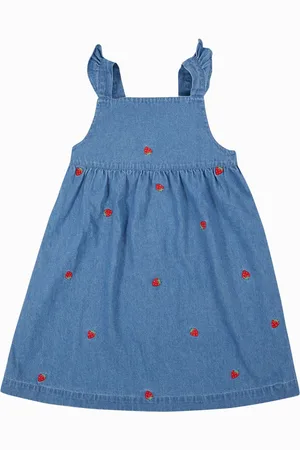 Frugi Blue Willa 100% Organic Cotton Dress110116cm