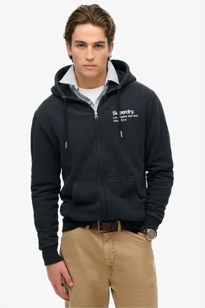 Superdry Core Logo City Loose Fit Zip HoodL