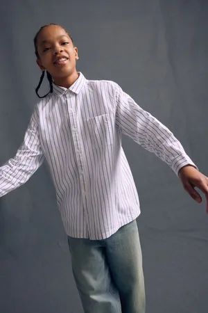 Next Relaxed Fit Long Sleeve 100% Cotton Oxford Shirt (3-16yrs)14 Jaar (164cm)