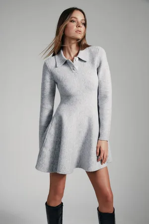 Bardot Lexter Mini Volume Knit DressL