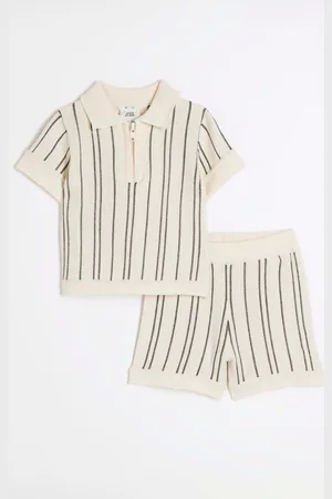 River Island Baby Boys Knitted Polo Shirt Set6268cm