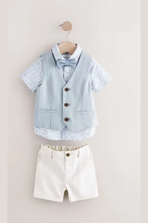 Next Waistcoat Shirt Shorts and Bow Tie Set (3mths-9yrs)104110cm