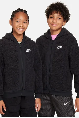 Nike Club Fleece winterjas met rits en stijlvolle borg hoodie8