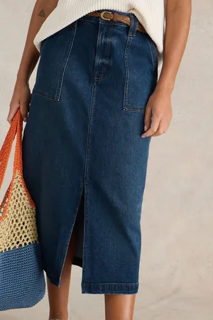 White Stuff Maren Denim Midi Skirt40