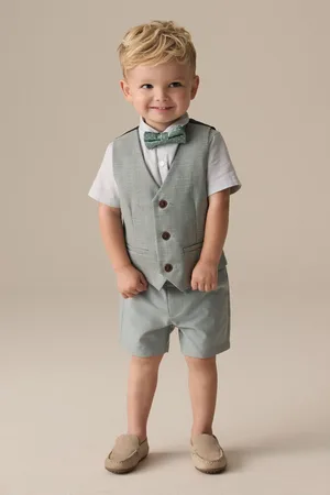 Next Waistcoat, Shirt, Shorts and Bow Tie Set (3mths-9yrs)4