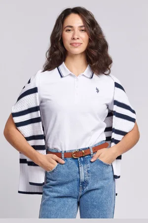U.S. Polo Assn. U. S. Polo Assn. Regular Fit Womens Pique Polo ShirtXS