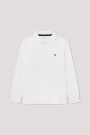 Hackett Older Boys London 100% Cotton White Polo Shirt9