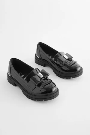 Ted Baker Girls Black Loafer Shoes with BowEU 32 (UK 13)