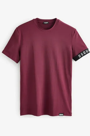 Dsquared2 Underwear Short Sleeve Stretch Cotton Jersey Band Logo T-ShirtXL