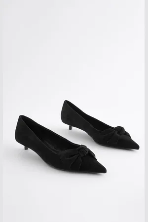 Next Forever Comfort Leather Bow Kitten HeelsEU 37 (UK 4)