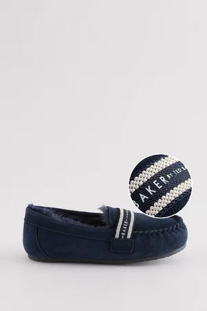 Ted Baker Boys Navy Moccasin SlippersEU 35.5 (UK 3)