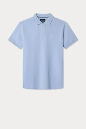 Hackett Slim Fit Linen Piqué PoloLarge