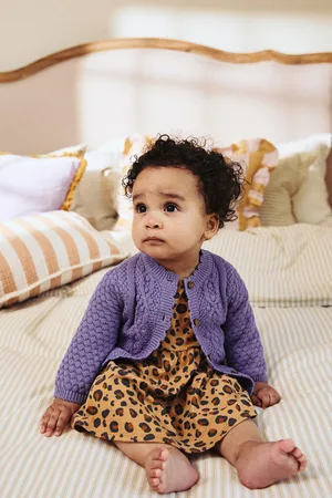 Next Baby Knitted Bobble 100% Cotton Cardigan (0mths-2yrs)12