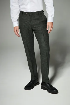 Next Regular Fit Trimmed Neppy Nova Fides Suit Trousers36W x 29L (UK 36 S)