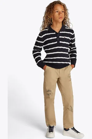 Tommy Hilfiger Cotton Cable Polo Jumper166168cm