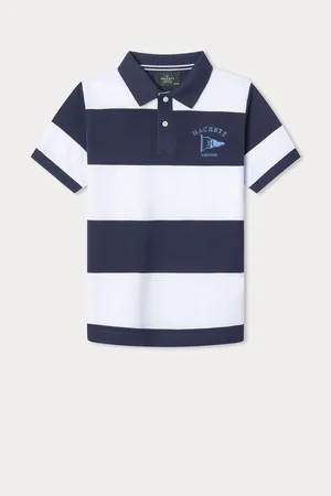 Hackett London Older Boys Blue 100% Cotton Polo Shirt110116cm