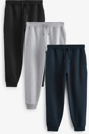 Next Cotton Rich Slim Fit Jersey Joggers 3 PackL kort