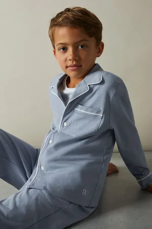 Reiss Myers Set Brushed-Cotton Piped-Trim Pyjama Set9