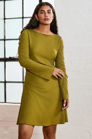 Next Long Sleeves Ruched Mini Dress34