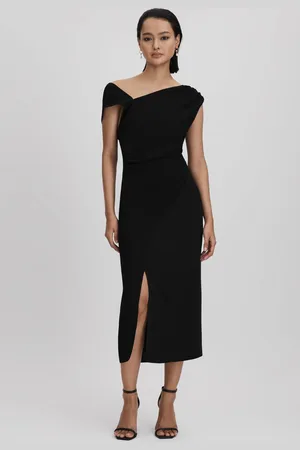 Reiss Miller asymmetrische halflange bodycon jurk32