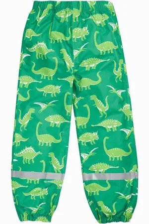 Frugi Green Rain Or Shine Printed Trousers8692cm