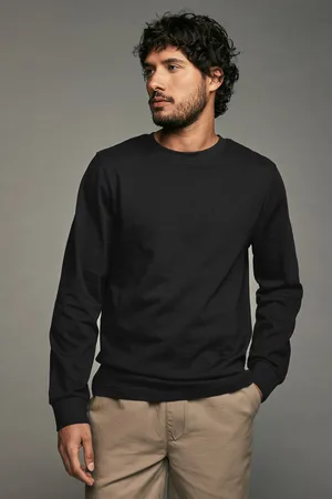 Next Long Sleeve Heavyweight 100% Cotton T-ShirtM