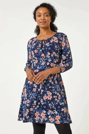 Roman Petite Floral Tie Front Dress44
