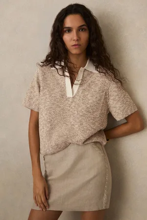 Reiss Sam Cotton-Blend Knit Polo Shirtxsmall