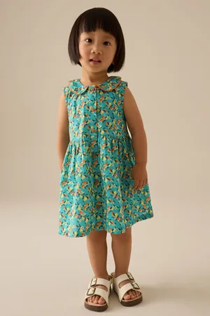 Next Sleeveless 100% Cotton Collar Dress (3mths-10yrs)2