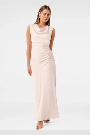 Forever New Ava Draped Satin Maxi Dress42
