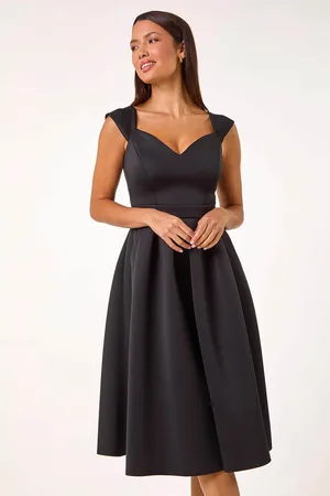 Roman Sweetheart Scuba Skater Midi Dress46