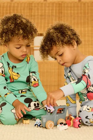 Next 100% katoenen Disney Mickey Mouse-knuffelpyjama, verpakking van 2 (9 mnd