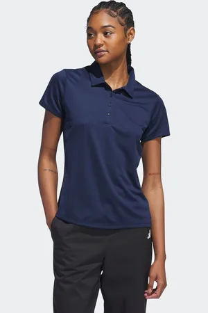 adidas Womens Solid Short Sleeve Polo ShirtS