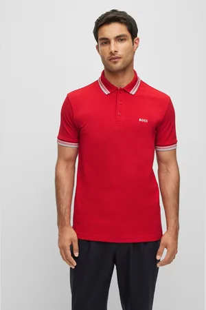 HUGO BOSS Tipped Paddy 100% Cotton Polo ShirtL